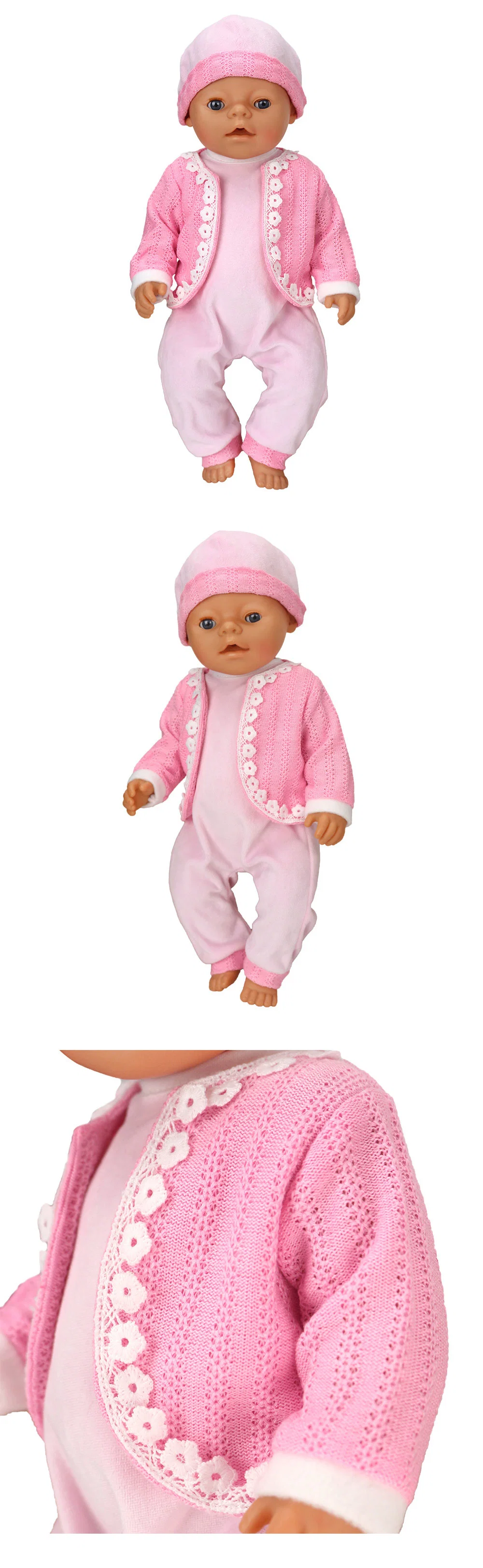 Customized Girl Dolls Premium Wool Clothes Gift Lovely Doll Clothing for 18 Inch American Girls Baby Dolls Includes Handmade Crafts Doll Sport Suit and Hat