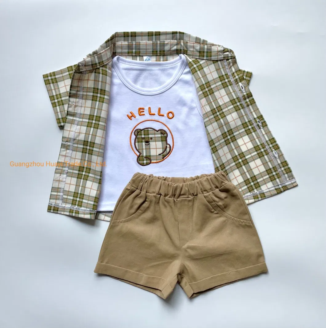 T Shirt Vest and Pants Casual Clothes for Baby Boy