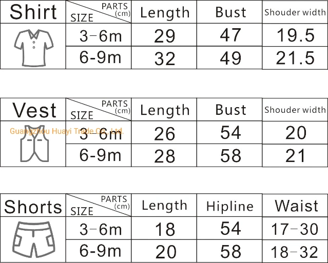 T Shirt Vest and Pants Casual Clothes for Baby Boy