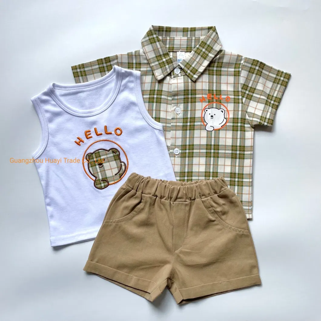 T Shirt Vest and Pants Casual Clothes for Baby Boy