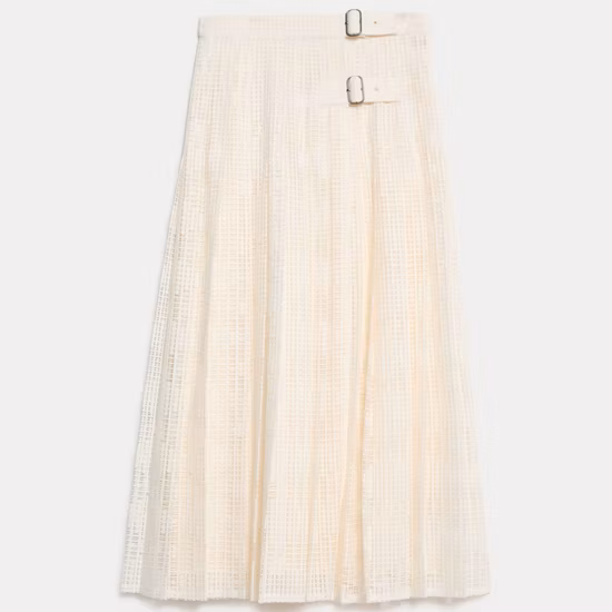 レディース服レーヨンプリントスモッキングウエストバンド女性ガールファッション織マキシスカート